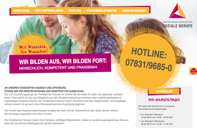 Paritätische Schulen für soziale Berufe in Hausach in Hausach